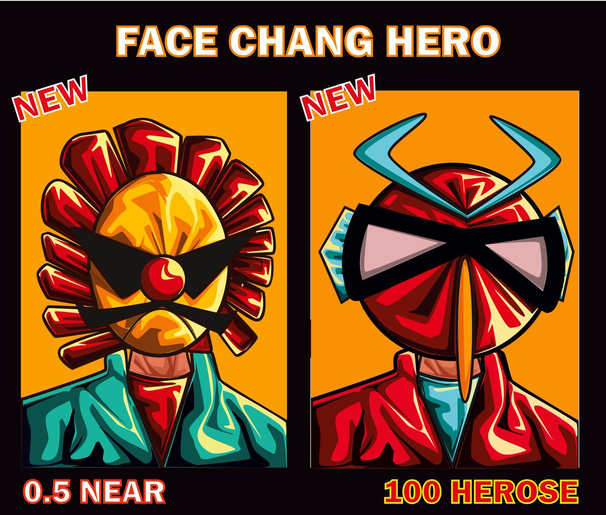 aunthapho's tweet image. 📢 🔥 NEW DROP 📢 
📢 🔥 face change hero
◯︱Let's find the eyes that's right for you. Let's go.
❤️ 3 cards
💚 1  free card
@ParasHQ

 Link paras.id/collection/fac…

 #NFTCommumity #NFTartist #nftcollector #nft #nftart #NFTdrop #paras #NEAR #ParasArtist #PARASnft #NEARProtocol
