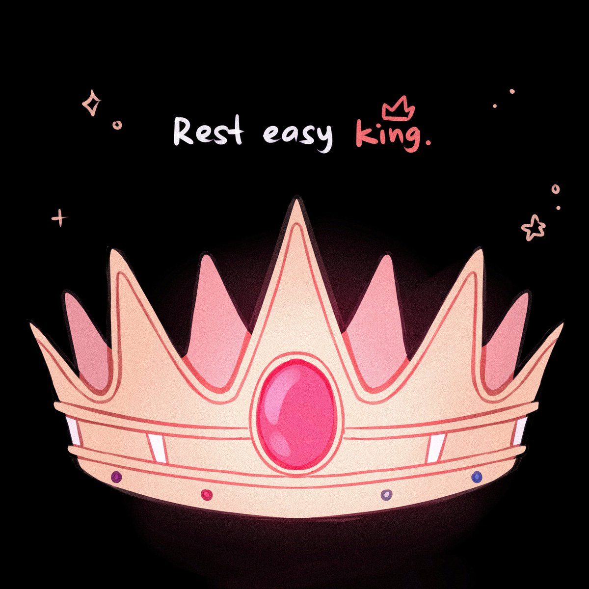 「Rest easy king. 」|☾ ; croudjay🎗️のイラスト