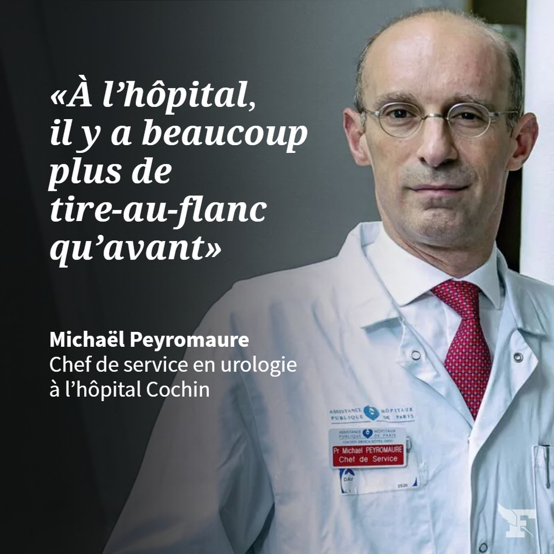 Le_Figaro's tweet photo. «Il arrive que nous ne puissions pas opérer un patient qui attend depuis la veille parce qu’une infirmière estime que l’horaire est dépassé. Voilà où en est l’hôpital», assène Michaël Peyromaure, chef de service en urologie à l’hôpital Cochin.
➡ https://t.co/26IJnfBjzy https://t.co/SdpvxW2Jgz
