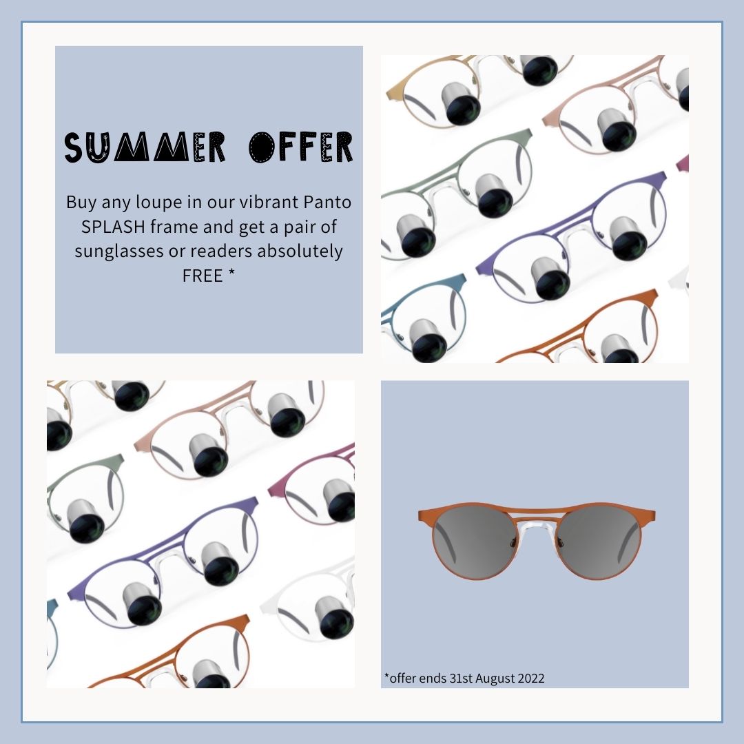 evidentdental's tweet image. 🌈 SUMMER OFFER 🌈

* Order any loupe in our Panto SPLASH frame, and get a FREE  pair of sunglasses or readers  in any ExamVision frame. 

The sunglasses will include your prescription if required.

Order before the 31st of August 2022 - Don't miss out on this truly amazing deal!