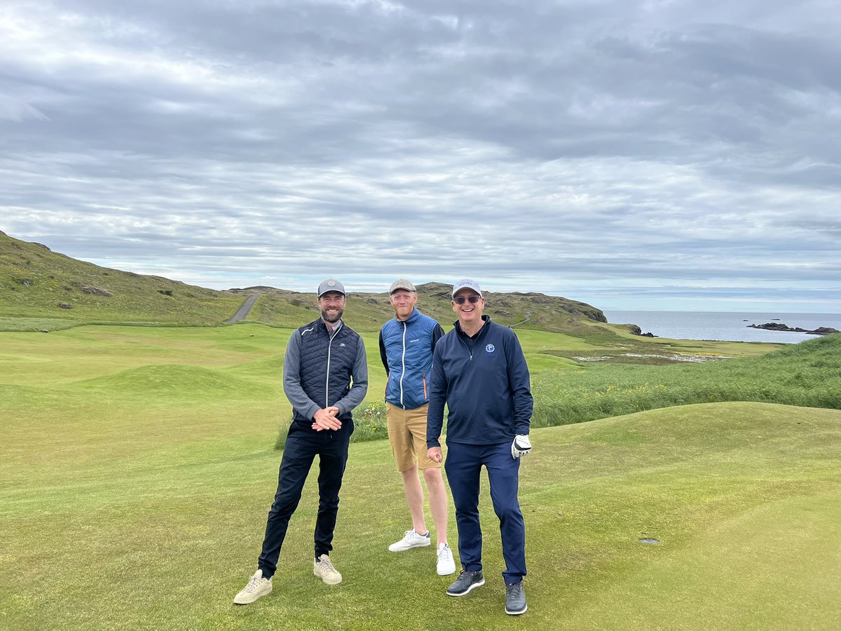 🇮🇸 Wow what a week in Iceland for our <a href="/EIGCA/">EIGCA ⛳️</a> Annual Meeting. We had a blast all thanks to the courses, venues, <a href="/EdwinRoald/">Edwin Roald</a> + EIGCA staff. We wish Julia Green a very happy retirement after 22 years of amazing service and welcome Lindsey as new EO. Thanks from Tim L, Alex + Oliver.