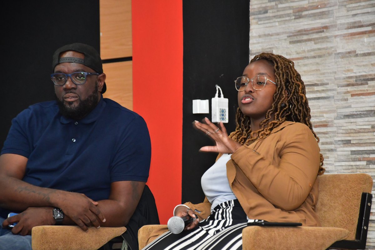 StrathU's tweet photo. Yesterday, @StrathU Media Group club organized an interactive session on "podcasts." 

@GMONEYizME from @micsareopen, @kevinokeyo_ and @ashleymuthui were in attendance. They gave insights on their growth as podcasters. 

#PodcastsConnect
#BeStrathmore https://t.co/drHV6rK0C8