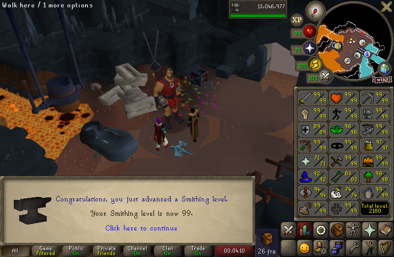 UIM_Neil's tweet photo. 99 Smithing on the UIM https://t.co/CAPcMTWAkC