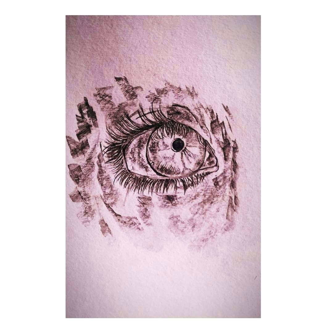 SYAMSJX's tweet photo. "EYES" >use your eyes to see the possibilites ,not the problem. #eyeart #syamsjofficialx #art #Artist #witheverything https://t.co/rEp4IrSbAV