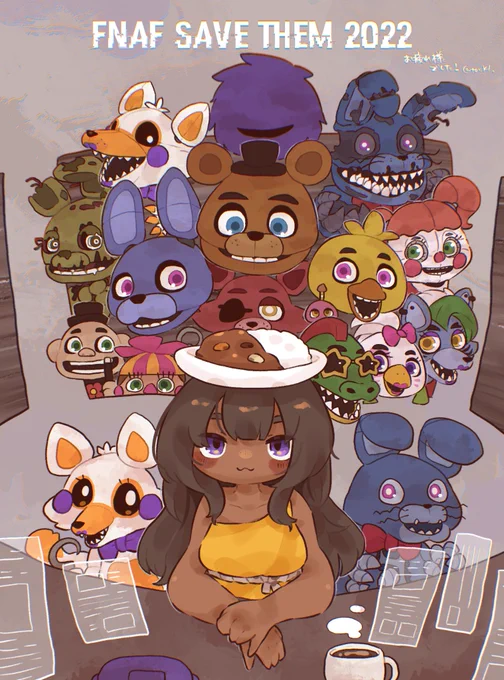 #FNAFSAVETHEM2022リアタイで見れなくてまだアーカイブ見てる途中ですが…!お疲れ様でした 