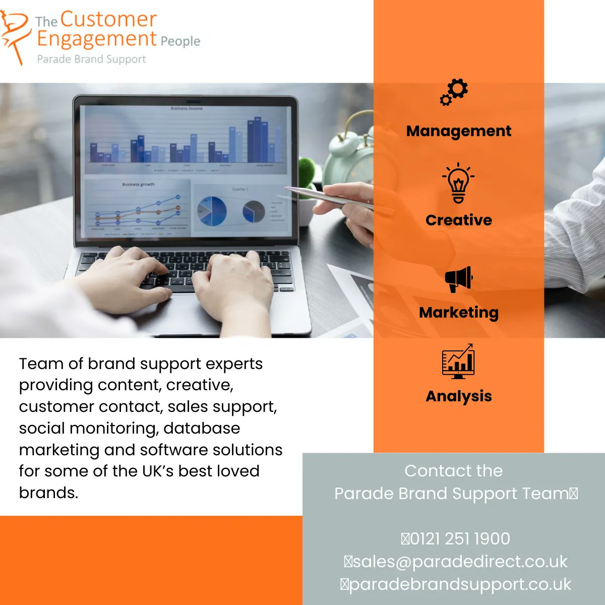 You have developed a successful brand &amp; have a customer database, now let us look after it and help you grow
Powerful content, meaningful data insight, inspirational creatives and outstanding connected customer support with a social presence will ensure your brand growth &amp; reach