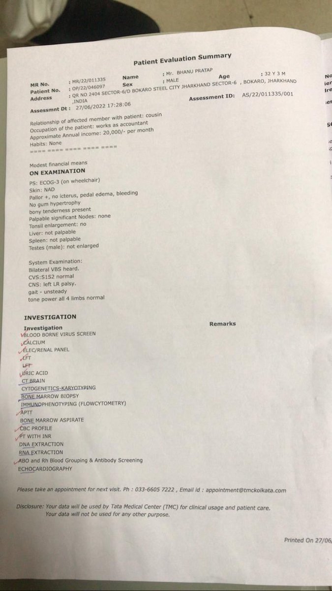 aanchalm731's tweet photo. Please help

My brother Bhanu is suffering from an extremely rare and aggressive form of blood cancer and without urgent treatment, he will not survive. Your donation could save a son  https://t.co/DadxoNx2Qo

Donate - https://t.co/3O92gClNPF
@PMOIndia @SonuSood @myogiadityanath https://t.co/Q9GZCvgJt2