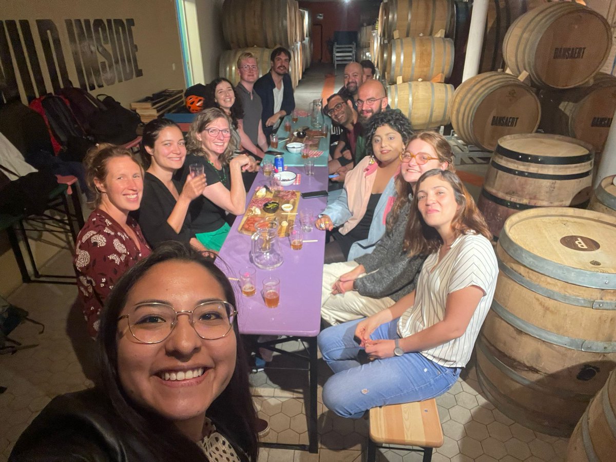 echo_vub's tweet photo. Highlights from our fun team-building event yesterday, starting off with a beer tasting &amp; guided tour at @BeerProject_Bxl followed by a hearty dinner. Always a pleasure to see these happy faces. Nothing better than beer &amp; good food for building a stronger research team!😉🍻🍲 https://t.co/D5BLDGTxCC