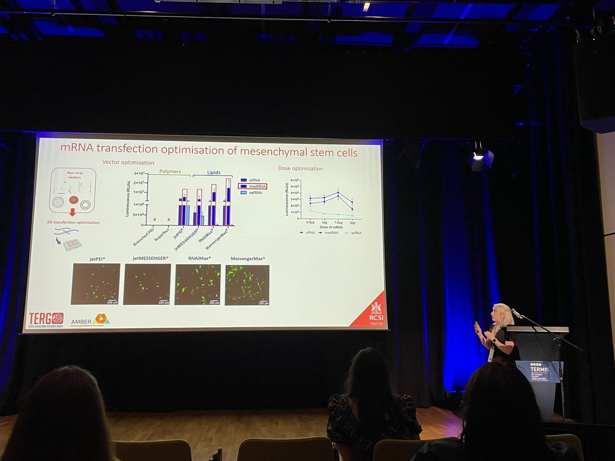 Claire Polain (@csj_polain) on Twitter photo What an excellent way to end the <a href="/EuTermis/">TERMIS-EU</a> conference! Was a pleasure to listen to the brilliant talks of <a href="/er_balmayor/">Elizabeth R Balmayor</a>, <a href="/MvanGriensven/">Martijn van Griensven</a>, <a href="/IGM_YoungLab/">NUBI_YoungLab</a>, and <a href="/_KatieMcC_/">Katie McCormick</a> on their work in mRNA and microRNA 🧬 What an excellent way to end the <a href="/EuTermis/">TERMIS-EU</a> conference! Was a pleasure to listen to the brilliant talks of <a href="/er_balmayor/">Elizabeth R Balmayor</a>, <a href="/MvanGriensven/">Martijn van Griensven</a>, <a href="/IGM_YoungLab/">NUBI_YoungLab</a>, and <a href="/_KatieMcC_/">Katie McCormick</a> on their work in mRNA and microRNA 🧬