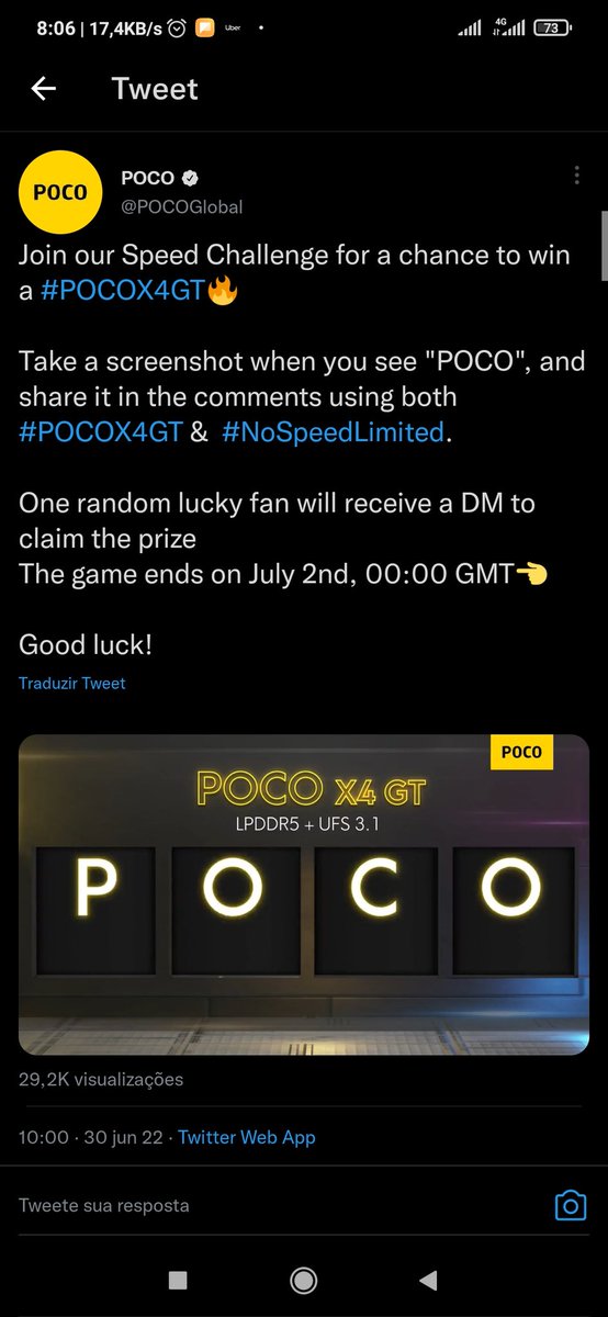 TamerBruno's tweet photo. @POCOGlobal #POCOX4GT https://t.co/k6sRCX7O0s