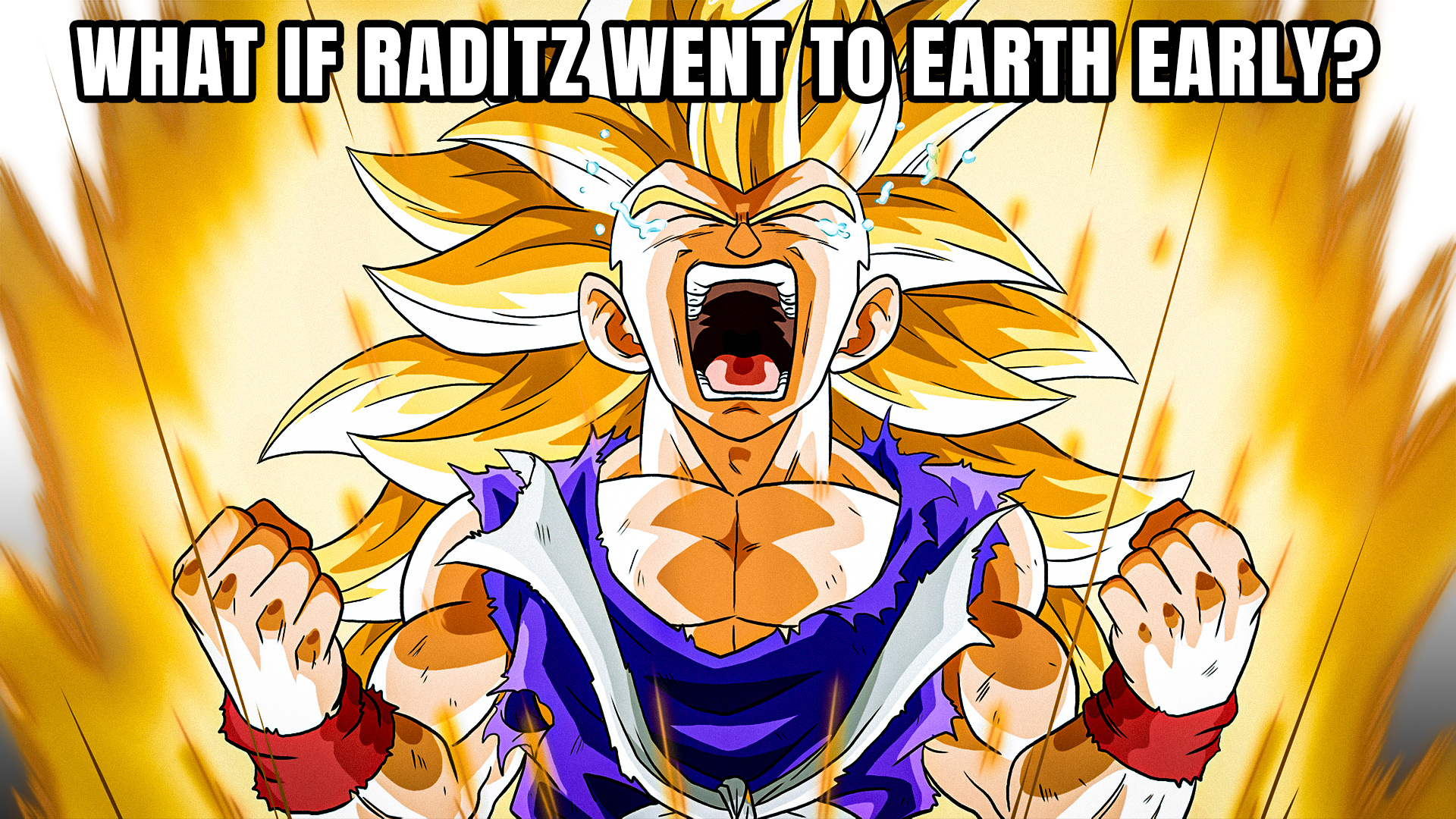 Raditz lands on earth to look for Goku, follows a decently high