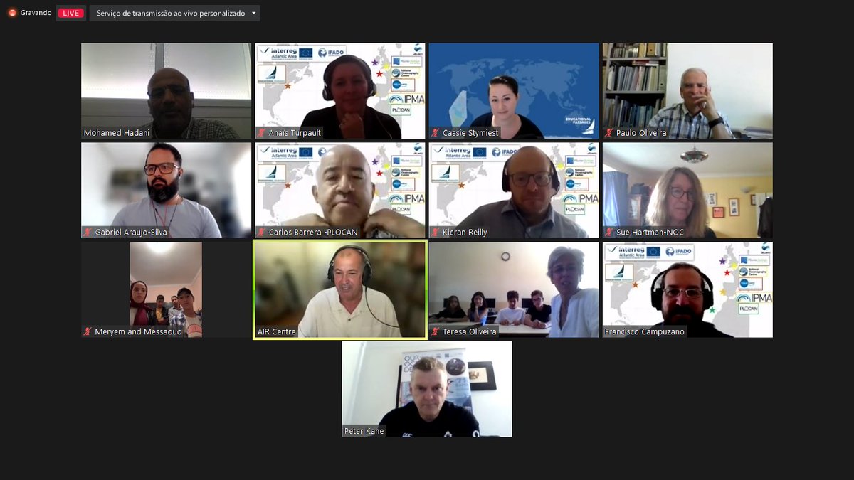 <a href="/aaifado/">iFADO</a> @ Networking Friday on Ocean Literacy is underway!
<a href="/AIRCentre_org/">AIR Centre: Atlantic International Research Centre</a>
youtube.com/watch?v=zELO8s…

<a href="/colabatlantic/">+ATLANTIC</a> <a href="/miniboats/">Educational Passages</a> <a href="/MarineInst/">Marine Institute</a> <a href="/plocan/">Plataforma Oceánica de Canarias (PLOCAN)</a> <a href="/IPMA_pt/">IPMA</a> <a href="/PoleMerBA/">Pôle Mer Bretagne Atlantique</a> <a href="/NOCnews/">National Oceanography Centre</a> <a href="/ueapoficial/">UEAP Oficial</a> <a href="/atlanticarea/">Interreg Atlantic Area</a> <a href="/interregtweets/">Interreg Tweets</a> #MSFD #Atlantic #CitizenScience