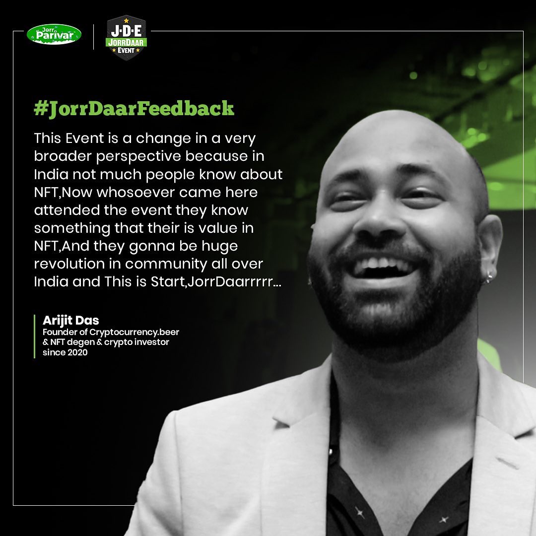 jorrdaarevent's tweet photo. Checkout what @warijit felt &amp; said for the @JorrDaarEvent !!!

#JorrDaarFeedback ❤️ https://t.co/WJ4rKTGcl8