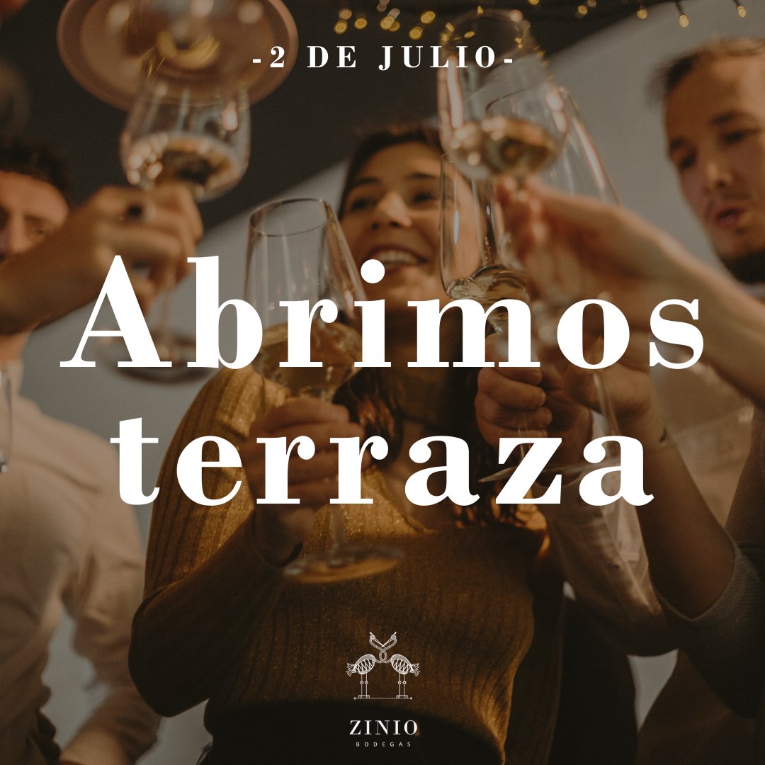 El próximo sábado 2 de julio te esperamos en ZINIO Bodegas. Tráete a tu familia, o a tus amig@s, tu pareja ¡O ven con tod@s!🤭A partir de este fin de semana podrás venir a visitarnos todos los sábados y domingos de 11h a 15h