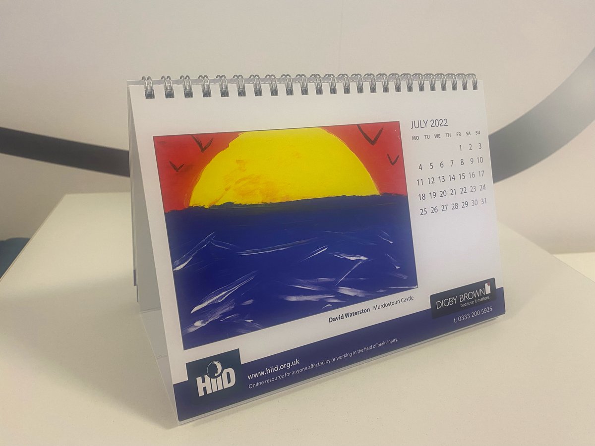 headinjuryinfo's tweet photo. It's the start of July which means it's time to reveal the next @DigbyBrownLLP Christmas card &amp; calendar competition winner. 

Thank you David Waterston from Murdostoun Brain Injury Rehabilitation Centre @HuntercombeTHG @ActiveCareGroup for entering this beautiful sunny painting. https://t.co/nOApwvJhfc