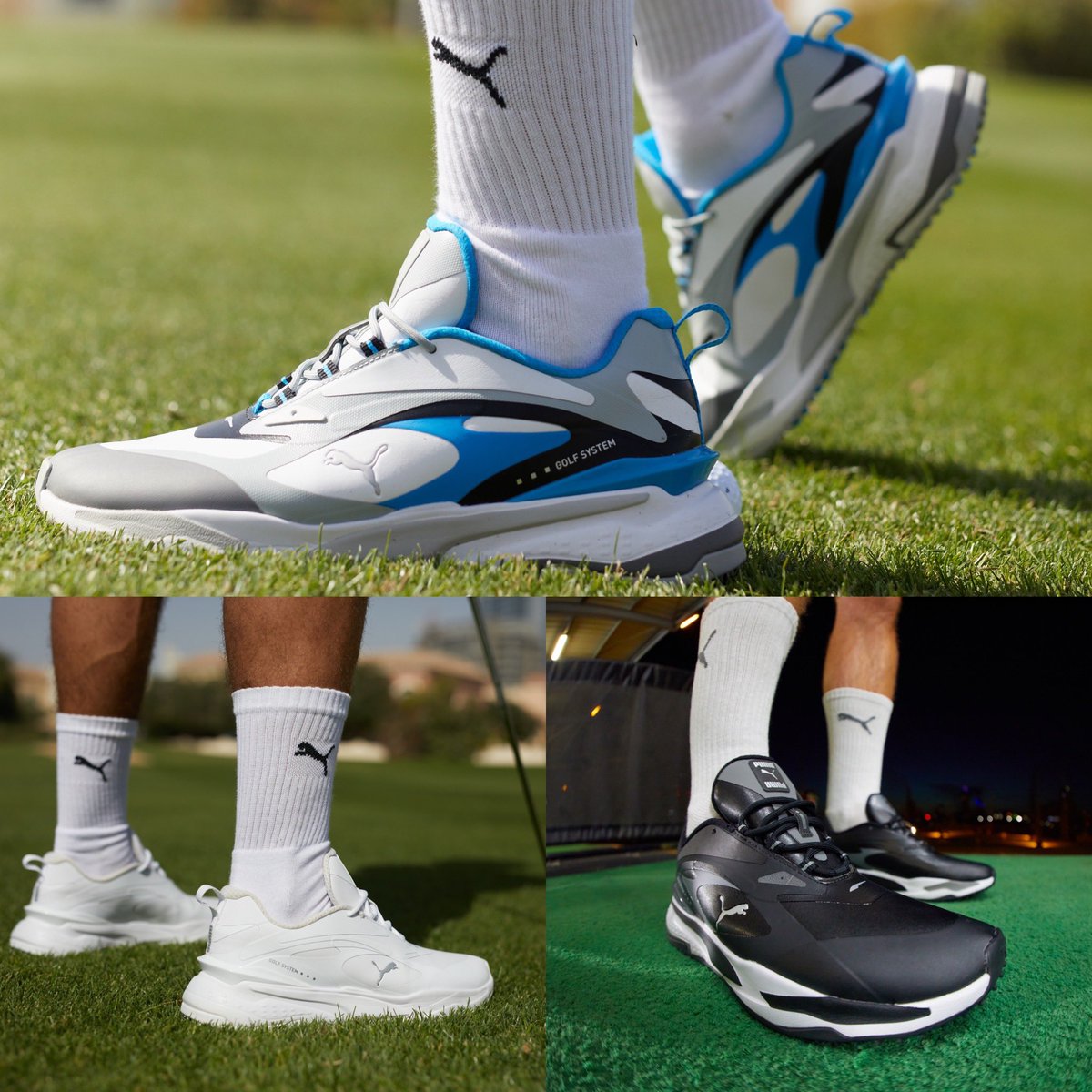 scottsdalegolf's tweet photo. 💙 JUST DROPPED • Puma Golf GS-FAST in White/Ocean Dive 🌊⛳️
Shop #GSFAST in 3 colours online now. Designed for on or off the course.
Order before 5pm to get UK Saturday delivery and also Pay in 3 with Klarna.
SHOP 👉 https://t.co/jbFgZr0gOa https://t.co/5uLxcM4znY