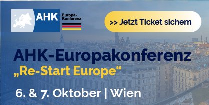 More than 150 top representatives from #politics, #business, and #academia are expected to attend the European #Conference of the German Chambers of Commerce Abroad in #Vienna.
Are you interested in attending? Register now.
europakonferenz-ahk.at/tickets-2/