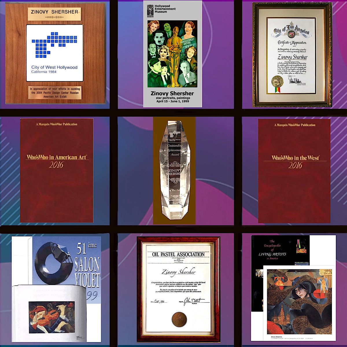 ZinovyShersher's tweet photo. @zshersher Some of my Art Awards and recognition I am proud of.
#zinovyshersher, #modernart https://t.co/8iuZhcQd5C