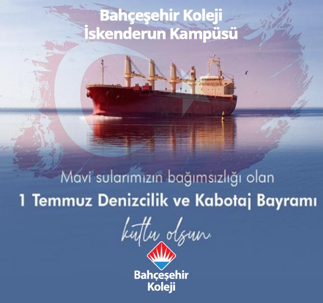 Mavi sularımızın bağımsızlığı olan "1 Temmuz Denizcilik ve Kabotaj Bayramı" kutlu olsun.🇹🇷
#mavivatan
<a href="/bahcesehir_k12/">Bahçeşehir Koleji</a> <a href="/osmanzekiozger/">Osman Zeki Özger</a> <a href="/ucannmustafa/">Mustafa UÇAN (Kampüs Md)</a> <a href="/AyeglCesur/">Ayşegül Cesur</a> <a href="/mkaratas000/">Mustafa Karataş</a> <a href="/vakanuvis10/">Basaran Gülöz</a> <a href="/fuatcicek15/">Fuat Çiçek</a> <a href="/DidemGundogar/">Didem Gundogar</a> <a href="/naimakcali/">naim akçali</a>