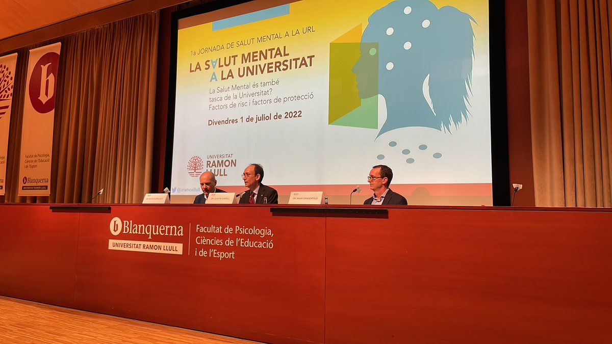 JordiRiera1's tweet photo. Iniciem la 1a Jornada de Salut Mental a la URL.
Visibilitzar, ser proactius, i fer de les Universitats entorns saludables. Reptes que han de enderrocar estigmes, posar llum i donar suport.
@BlanquernaFPCEE @uramonllull https://t.co/YRmeJ3QqIU