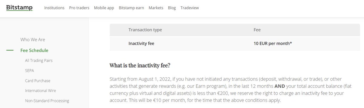 "Inactivity fees"?? What's next? 
Maintenance fees? Overdraft fees? Insufficient funds fees? 😤

Leave that in the past. The future is #Decentralization 🚀🪐 
No hidden fees, accessible and inclusive for all 🤝 That's #DeFi 