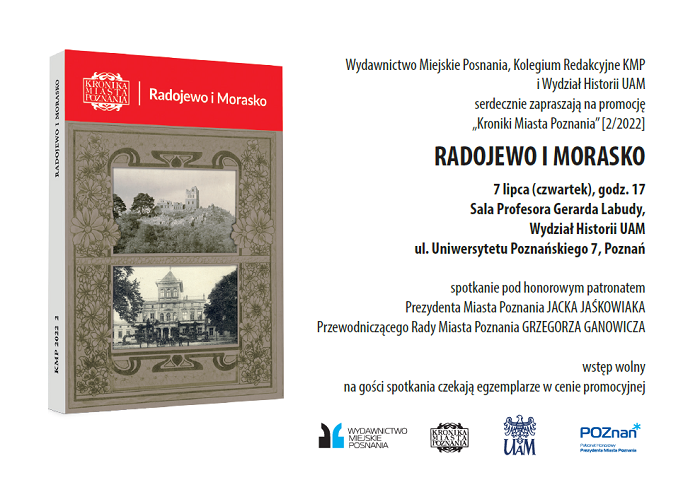 cikpoznan's tweet photo. Zapraszamy na promocję KMP "#Radojewo i #Morasko"
Szczegóły poniżej. #Poznan #wielkopolska #kronika #ksiazka #historia #uam https://t.co/kaN69OQYjA