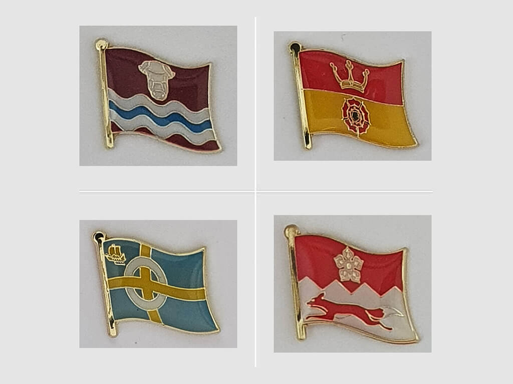 MadAboutBadges's tweet photo. NEW IN  |  More UK county flag badges in the smaller style.  #EastLothian, #Hampshire, #Herefordshire, #IsleofSkye, #Leicestershire

https://t.co/cRUsfnV2Db https://t.co/T4kVzWaMar