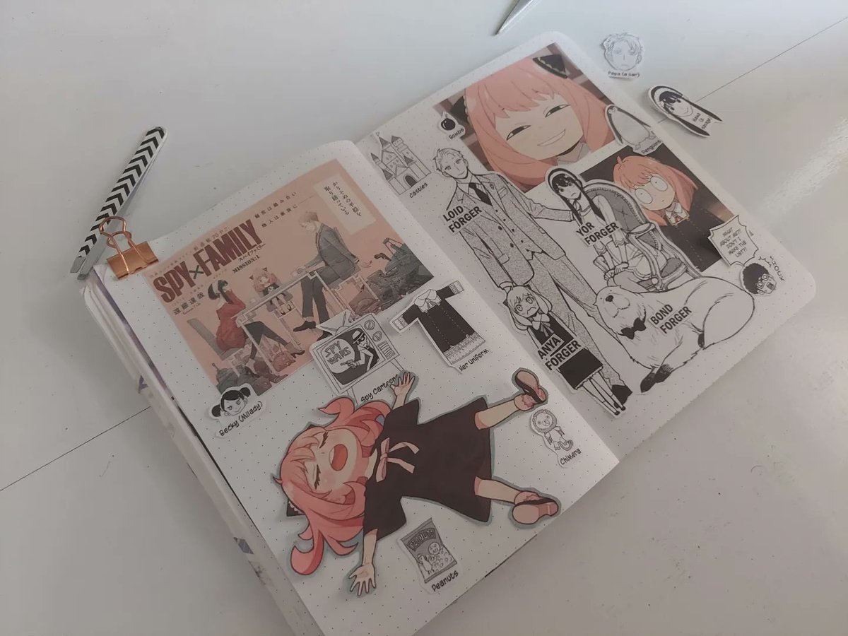 Jelyfish_diary's tweet image. Spy x family journal ✨️ A new Journal feat. Anya of spy x family 
#Journal 
#Journalsetup 
#Spyxfamilyjournal 
#Spyxfamily 
#Anya 
#Aestheticjournal 
#aesthetic