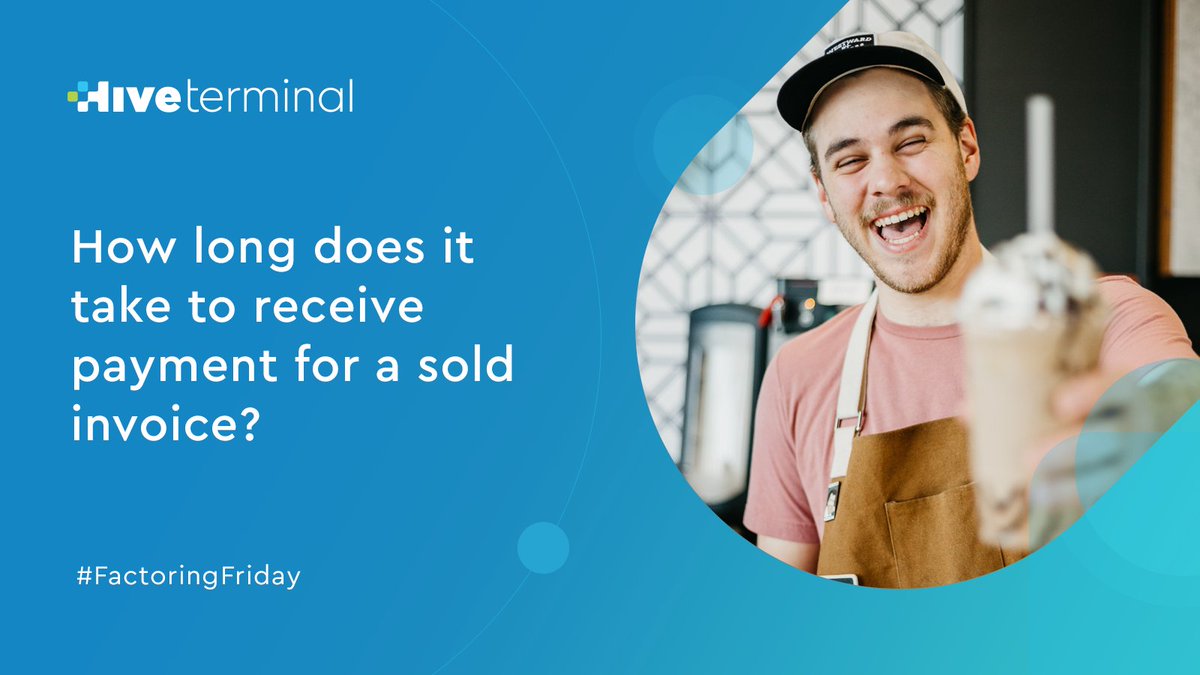 Don’t wait for your customer to pay you. Once your invoice is uploaded and sold through hiveterminal.com, your payment can be cleared and in your business bank account within 24 hours!  How’s that for quick  🏎️

#smartBusiness 🧠  #blockchain #DeFi #Finance