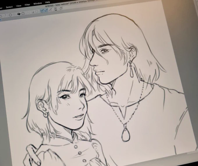 Work in Progress. #HowlsMovingCastle #artph 