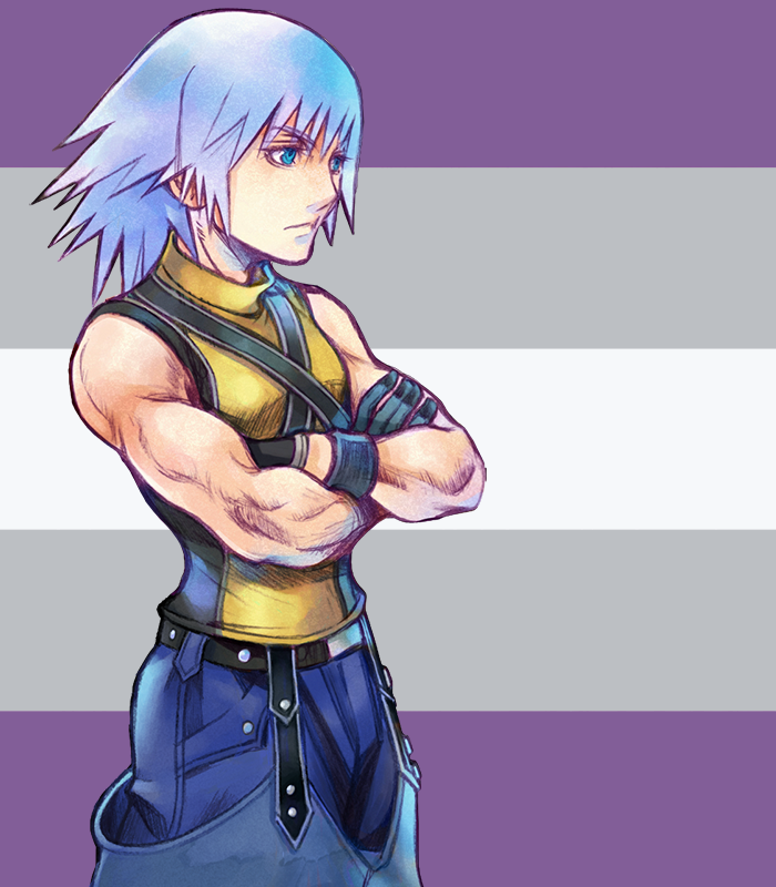 PrideHearts's tweet photo. Graysexual Flag but it's color-picked from Riku, Kingdom Hearts

#grayce #grayace #graysexual #aspec #acespec #riku #khriku #pridehearts #pride 
Ty @/KHNyctophiliac for the stock image 🏳️‍🌈 https://t.co/WlYEQey73l