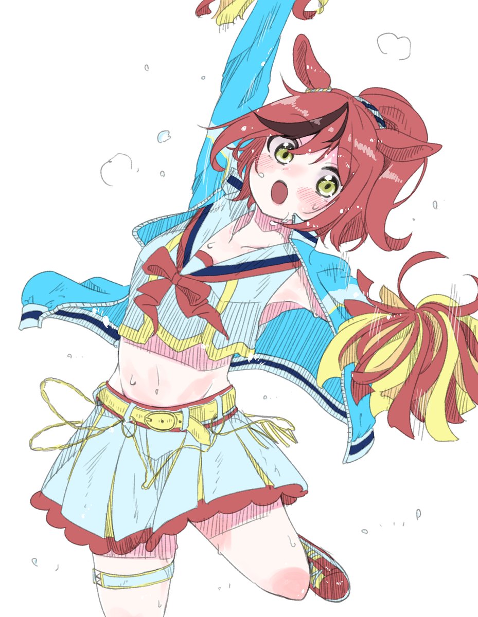ナイスネイチャ(ウマ娘) 「暑い日続くけどがんばりましょー
#ウマ娘 #ナイスネイチャ 」|森田俊平＠君は喧し②巻4月7日発売！のイラスト