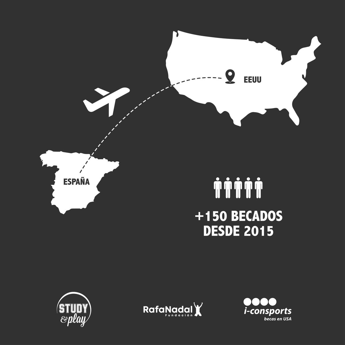 frnadal's tweet photo. ¿Conoces el programa Study&amp;Play? Se trata de un proyecto que llevamos a cabo con @I_Con_Sports que consiste en apoyar económicamente a jóvenes deportistas y estudiantes que quieren continuar su carrera en universidades de Estados Unidos.

¡Infórmate y vive esta gran experiencia! https://t.co/JeWJufXiB4