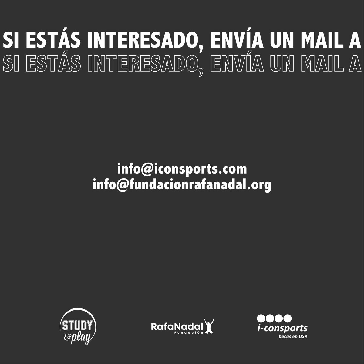 ¿Conoces el programa Study&amp;Play? Se trata de un proyecto que llevamos a cabo con <a href="/I_Con_Sports/">I-Con Sports</a> que consiste en apoyar económicamente a jóvenes deportistas y estudiantes que quieren continuar su carrera en universidades de Estados Unidos.

¡Infórmate y vive esta gran experiencia!