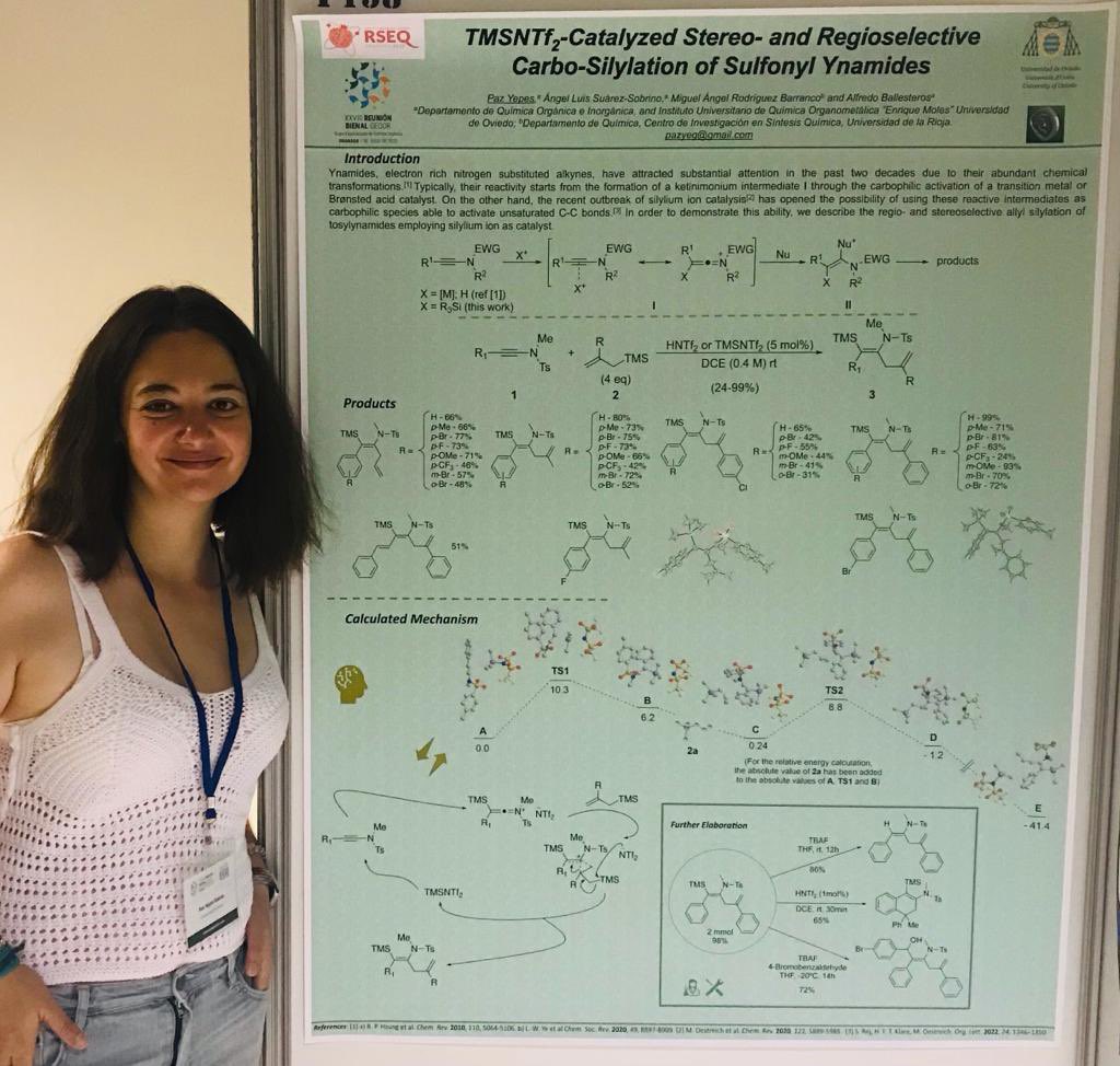 GroupSOSLab1's tweet photo. Today you can check the work of a few of our PhD students who are attending to #BienalGranadaGEQOR2022 at #PosterSession @olayabernardo #P12 @MorenRmm #P92 and @PazYeG #P158 
@geqor @RSEQUIMICA https://t.co/bODlVGFtJ1