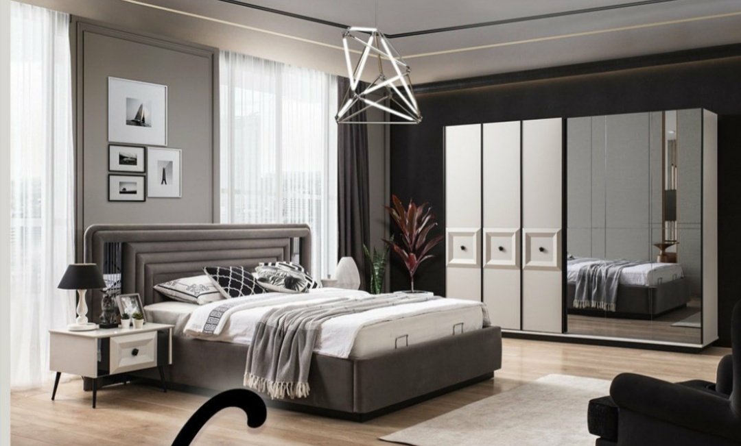 HF_Furnitures's tweet photo. Grey and white: the perfect mono blend for your bedroom. Now available. https://t.co/F0OIWzhNHS