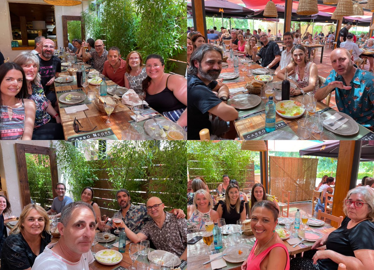 IRocagrossa's tweet photo. Com cada any, el 30 de juny, els docents i companys del PAS hem anat a fer un dinar de comiat. Som una gran família!!😀US DESITGEM UNES BONES VACANCES!! 😘 #dinardecomiat #lloreteducació #fidecurs #claustre #somfamília #explorapensaicreix https://t.co/s7GBdAwnoh