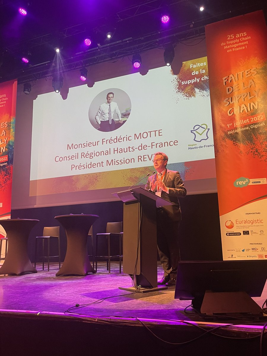 [FAITES DE LA #SupplyChain] 
Ravi d’accueillir ce matin ce bel événement national dans les #hautsdefrance, terre de logistique et future place forte de l’#innovation avec la Cité #internationale de la #green logistique <a href="/CCI_hdf/">CCI Hauts-de-France</a> 
<a href="/hautsdefrance/">Région Hauts-de-France</a> <a href="/FredericMotte/">Frédéric Motte 🇫🇷 🇨🇦🇪🇺🇺🇦👨‍🏭🌳🍺</a>