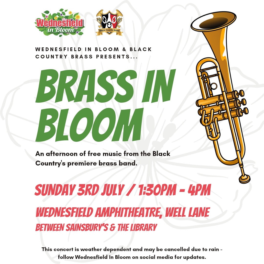 WfieldinBloom's tweet photo. It's a bumper weekend for community events in Wednesfield:
Sat 2nd July - #Stuff4Steph Community Fun Day @ Ashmore Park Shopping Parade, 10am - 4pm.
Sun 3rd July - 'Brass in Bloom' brass band concert @ the amphitheatre outside Wednesfield Library (nr Sainsbury's), 1:30pm - 4pm. https://t.co/IViuURGZIu