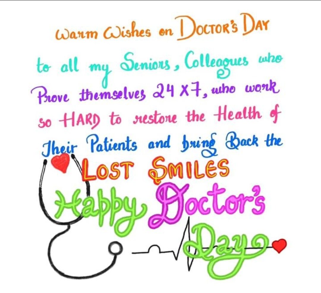 DrshrutiO's tweet photo. Happy doctors day https://t.co/I0sTmr9GIb
