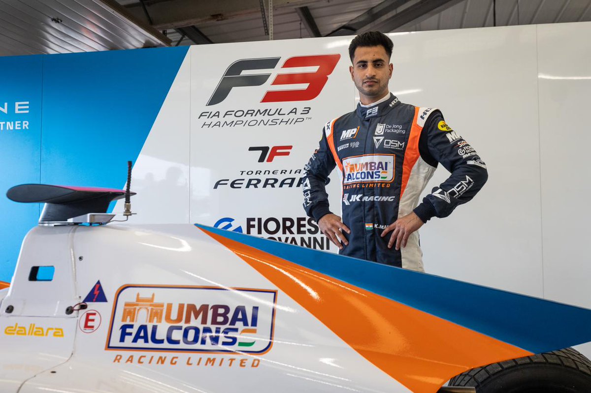 MumbaiFalcons's tweet photo. Catch @kmainiofficial sporting the #MumbaiFalcons Colours at the @FIAFormula3 @SilverstoneUK 
Here's wishing our falcon all the very best 💪🇮🇳 https://t.co/clswVYI8Xe