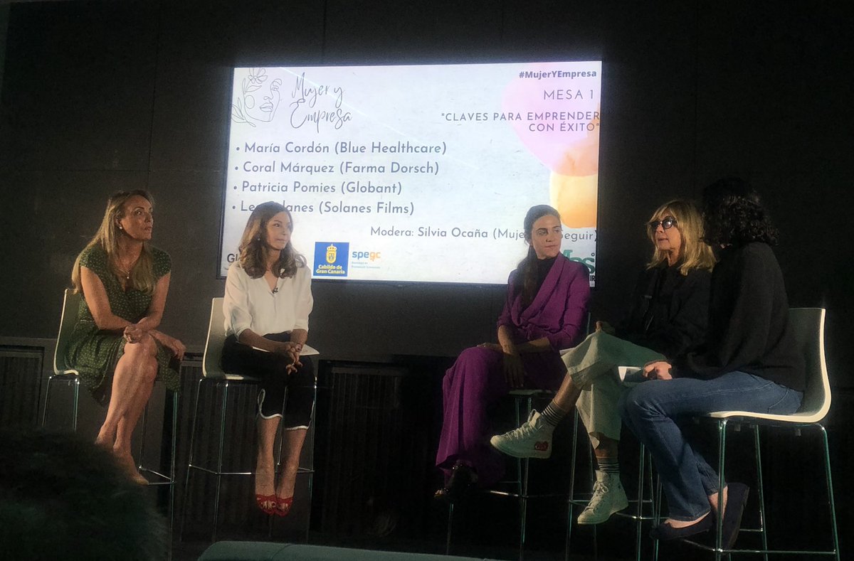 De nuevo #mujeresyempresa de la mano de <a href="/MujeresaSeguir/">Mujeres a Seguir</a> que nos invita a la reflexión y al #emprendimiento <a href="/Globant/">Globant</a> #SolanesFilm #FarmaDorsch @BlueHealthcare <a href="/SPEGC/">SPEGC</a> #cabildoGranCanaria