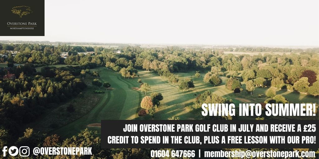 Overstone Park (@overstonepark) on Twitter photo Join Overstone Park Golf Club during July and receive a £25 credit to spend in the resort, plus a free 30 minute golf lesson with our club professional. Please speak to the membership team on 01604 647666 or email membership@overstonepark.com for more information Join Overstone Park Golf Club during July and receive a £25 credit to spend in the resort, plus a free 30 minute golf lesson with our club professional. Please speak to the membership team on 01604 647666 or email membership@overstonepark.com for more information