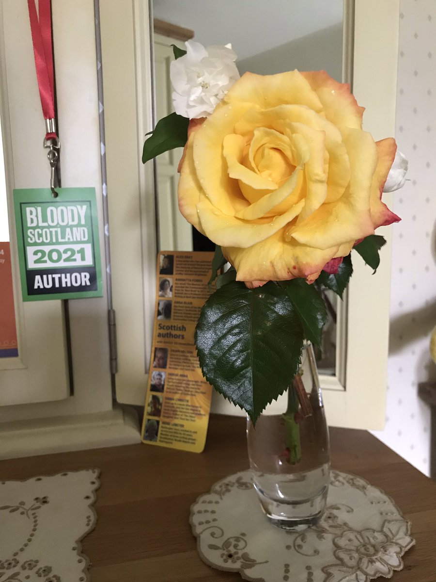 Every single time I come home to my parents’ house my dad cuts flowers from the garden and puts them in a vase in my old bedroom. I always run upstairs when I arrive to see what I’ve got. LOOK at this.