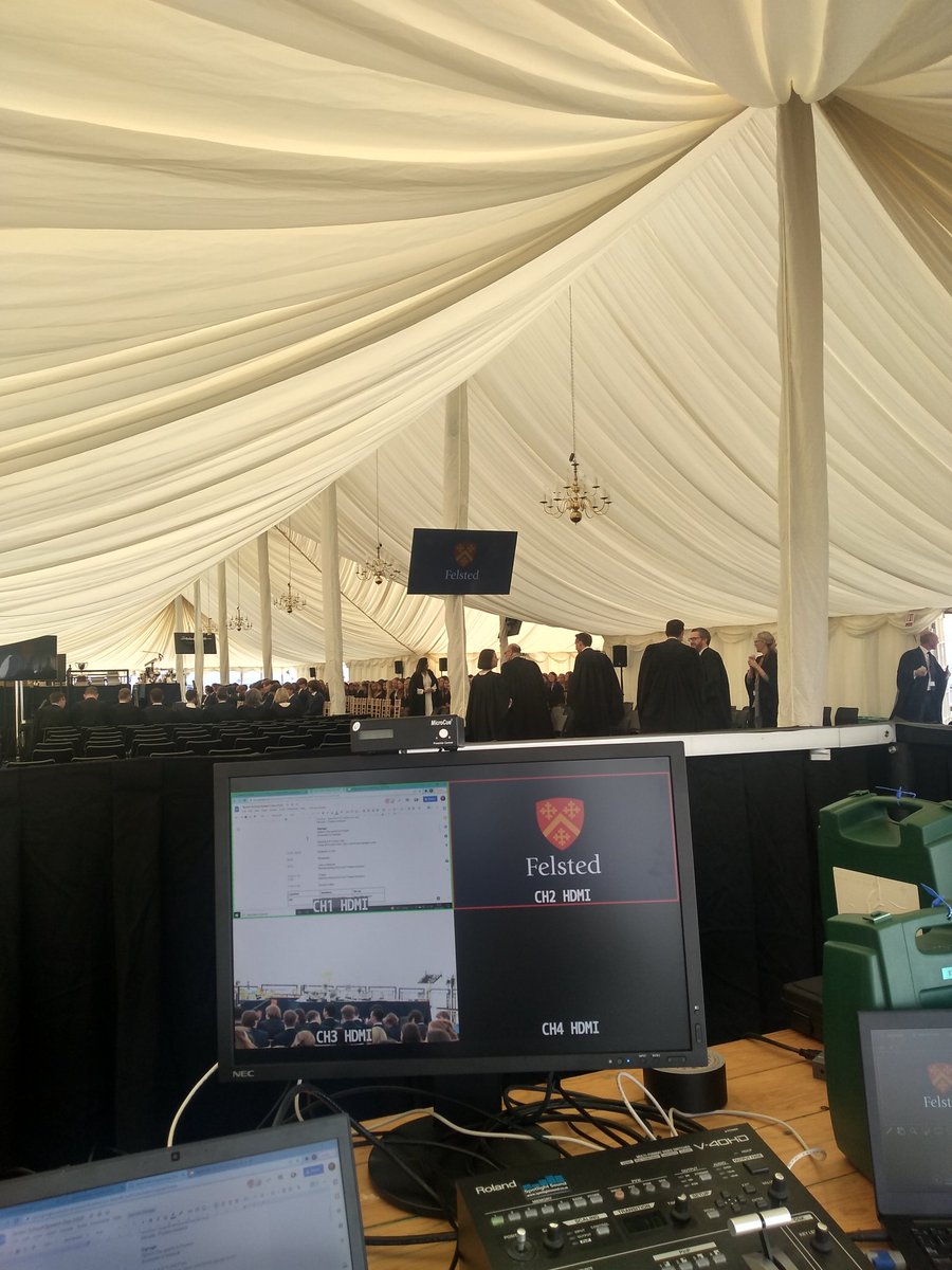 Great to be back in the marquee today for <a href="/FelstedSchool/">Felsted School</a> end of term celebrations