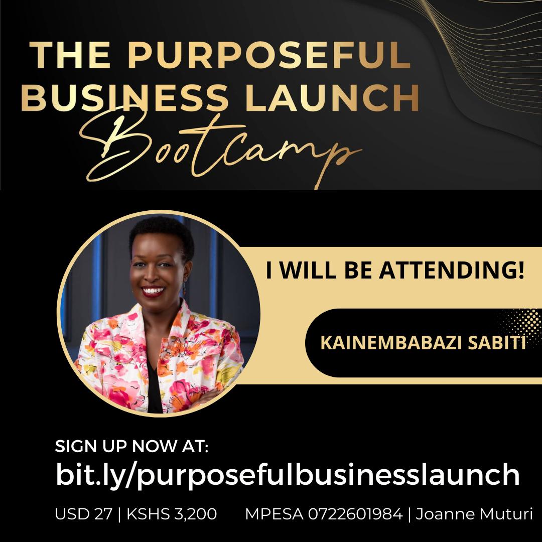 I'm excited to be attending this bootcamp facilitated by my favourite coach <a href="/jwmuturi/">Joanne Muturi</a>