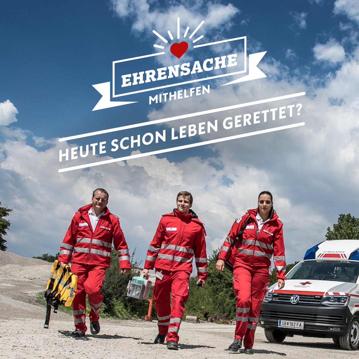 Wenn nicht, kein Problem – auf ehrensache.at bist du mit nur zwei Klicks beim Leben retten mit dabei! 💪🏼