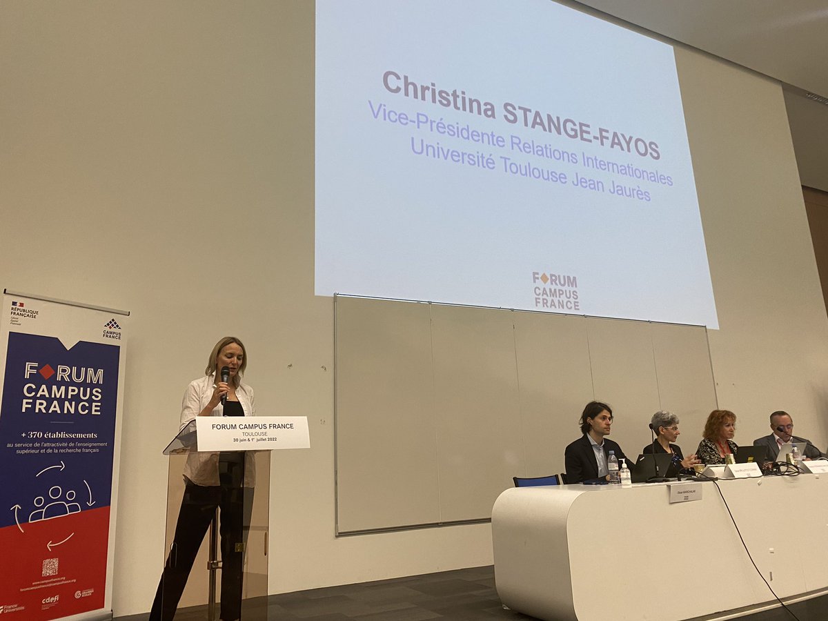 NManamanni's tweet photo. Merci @StangeFayos #VPRI @UTJeanJaures pour son accueil en ce J2 du #ForumCF @CampusFrance et pour ce panorama recherche et international de l’université @universeh_eu https://t.co/cqT2oxwhM9