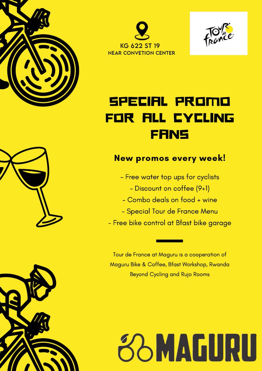 pleasegoi's tweet photo. Special PROMO for all cycling fans @maguru_rw
#RwOT #maguru #TourDeFrance2022 https://t.co/yuFeDlhAPM