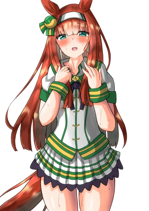 いくらなんでも暑すぎるので
スズカさんの勝負服の夏仕様妄想...

#サイレンススズカ 
#ウマ娘 